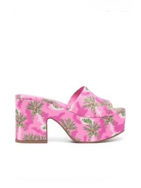 Larroude Palm Tree Platform Sandal
